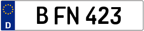 Trailer License Plate